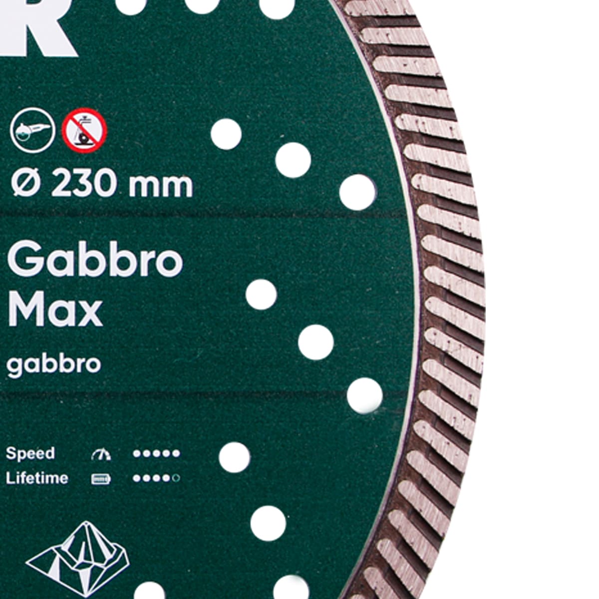 Круг алмазный отрезной Turbo Gabbro MAX 6141