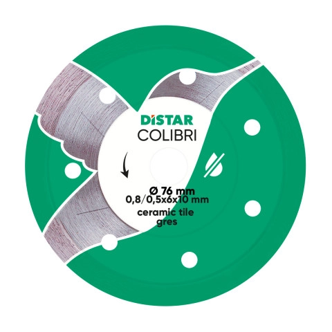 АЛМАЗНИЙ ДИСК ДЛЯ КЕРАМІКИ DISTAR 76X0,8 COLIBRI
