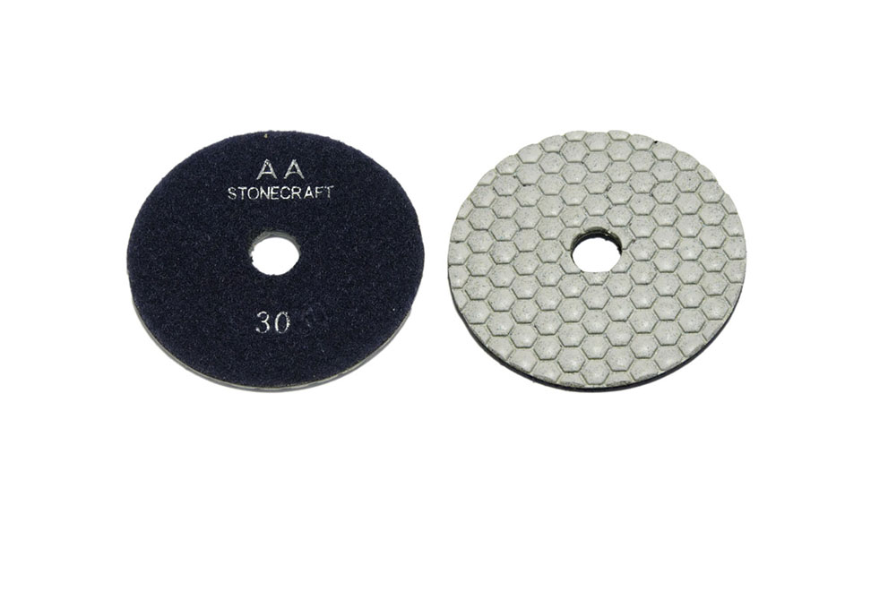 Алмазный гибкий шлифовальный круг Stonecraft d100мм «сота», класс АА №30-3000