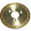Алмазный отрезной диск турбо для  гранита, габбро d 80 мм