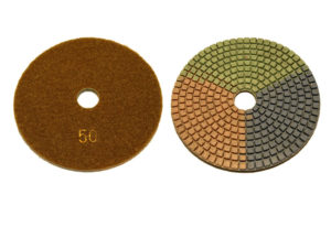 Алмазный гибкий шлифовальный круг d 125мм, трехцветный №50-3000